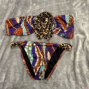 VS Swim mixed print bikini